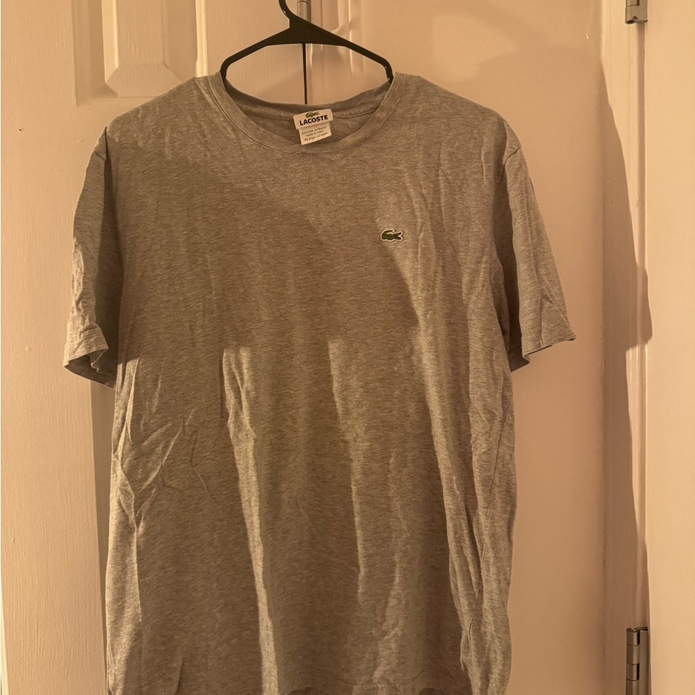 Lacoste Heather Gray Tee